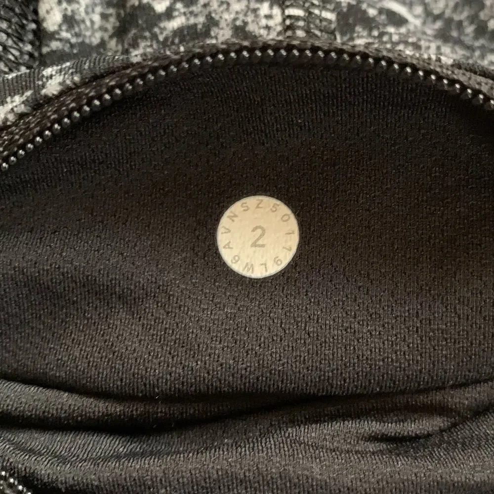 Lululemon Pace Rival Crop Achromatize Ice Grey Black Tights 2